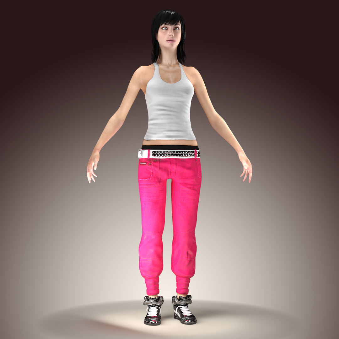 3d Female Character