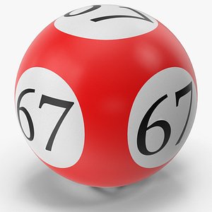 3D model Bingo Ball 67