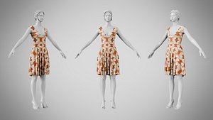 Dress 21 Warm Geometric Organic