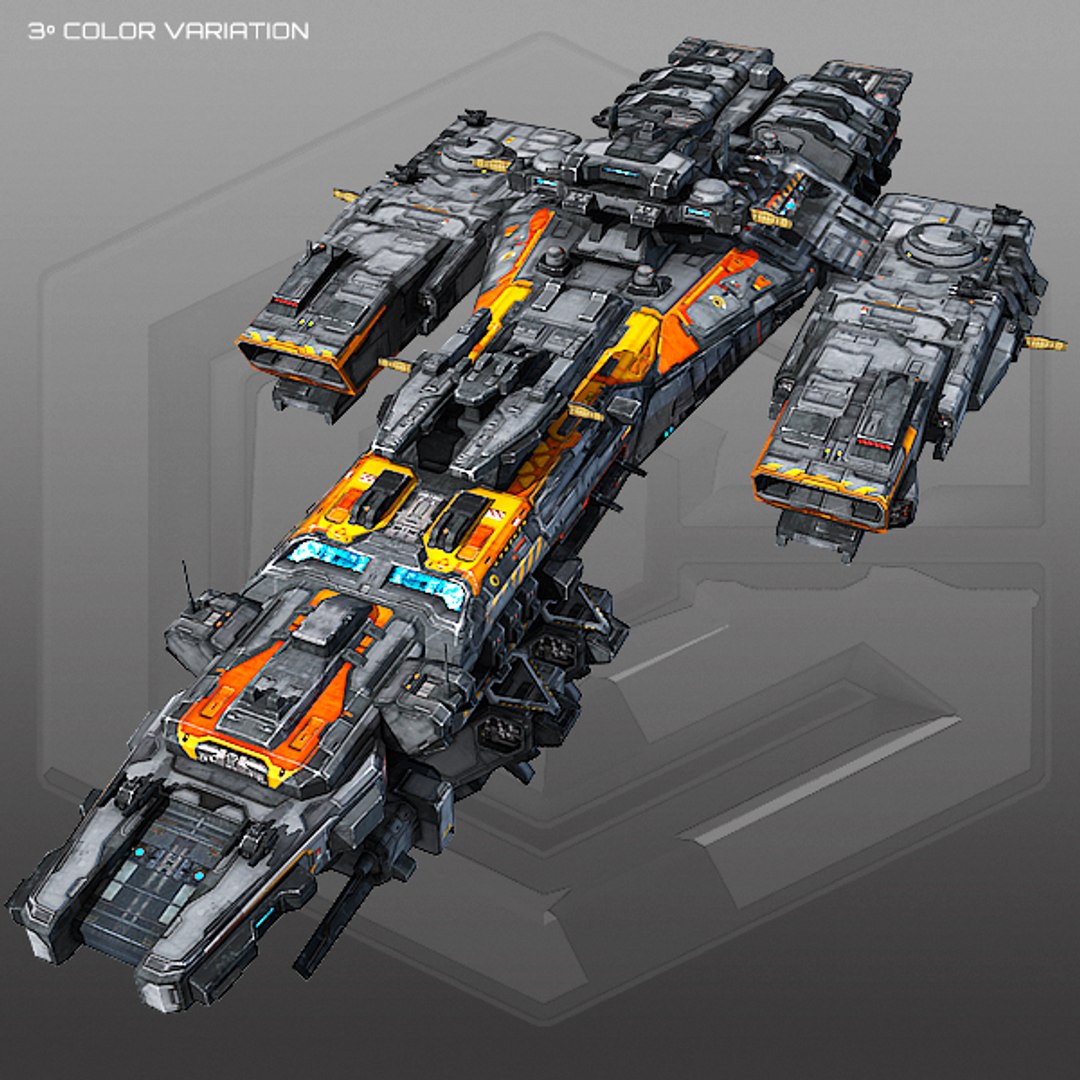 3D scifi destroyer g4 - TurboSquid 1274362