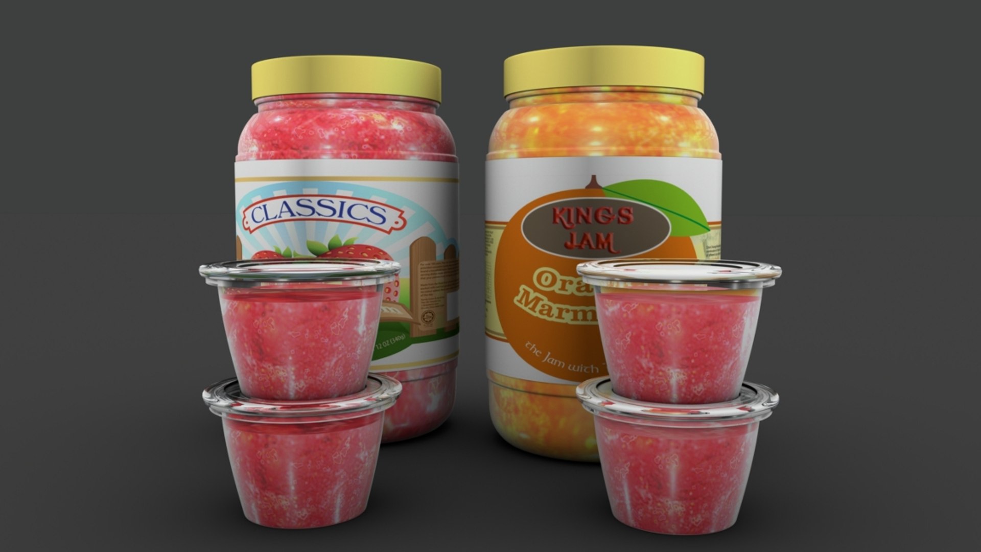 3D Packaging Jam - TurboSquid 1238108