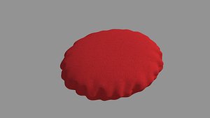 3D Round Cushion Pillow model