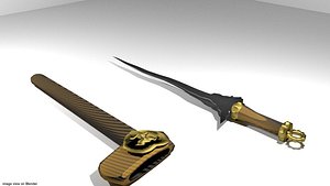 keris bali 3d model