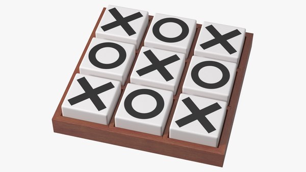 3D model Desktop Tic Tac Toe Game - TurboSquid 1782442