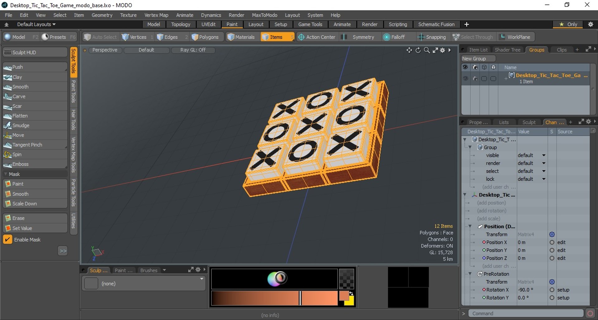 3D model Desktop Tic Tac Toe Game - TurboSquid 1782442