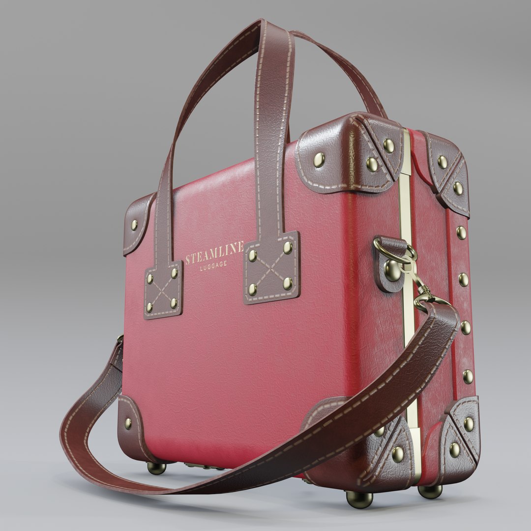 Steamline Red Luggage Set 3D model https://p.turbosquid.com/ts-thumb/O2/l0Wi3v/NQ/render13/png/1641383237/1920x1080/fit_q87/6833f279ece4535b3392c697dc46067936aa1435/render13.jpg