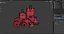 Steamline Red Luggage Set