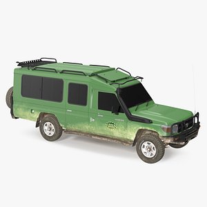 Toyota Land Cruiser Safari Green Exterior Only model