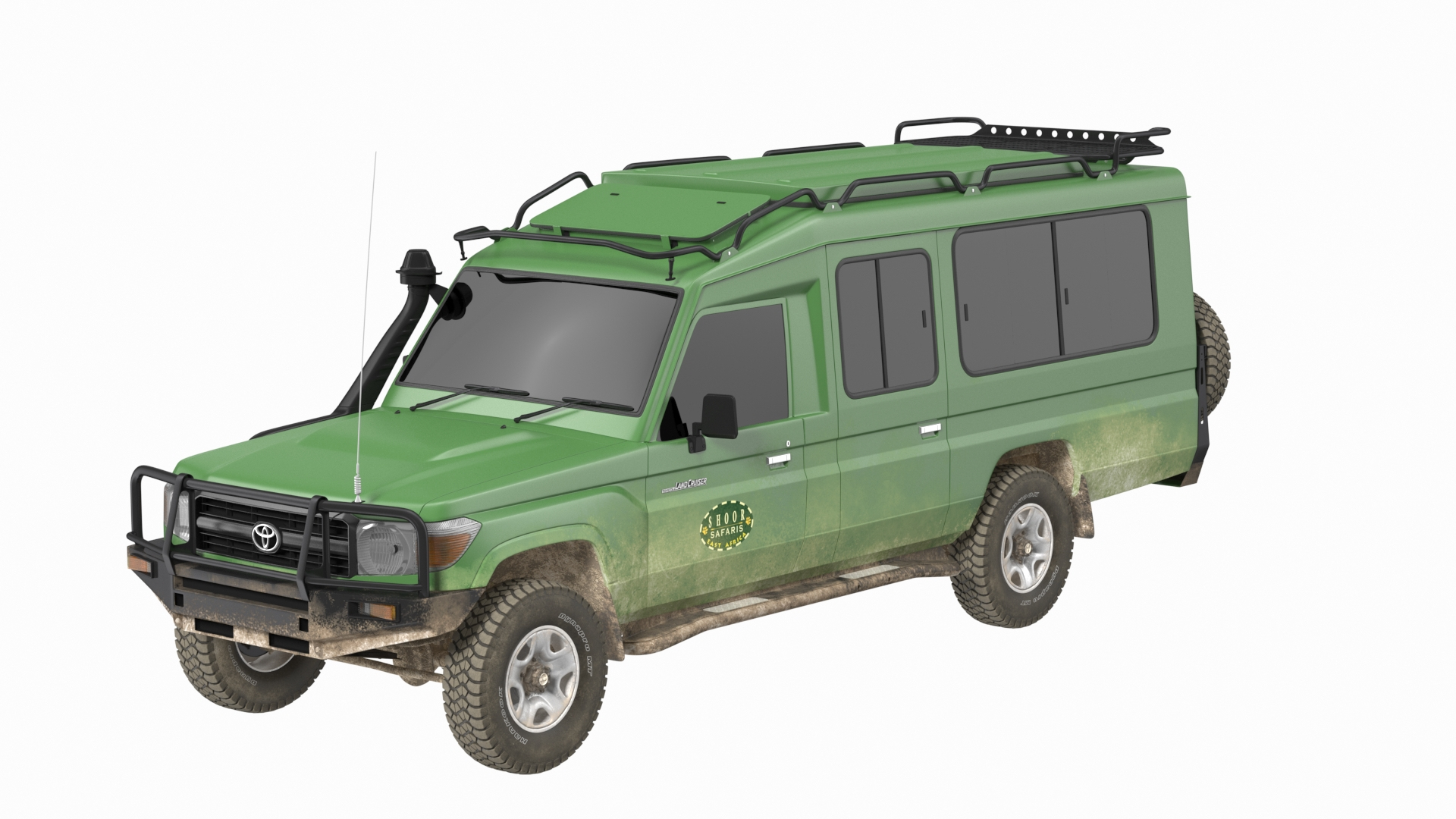 3D Toyota Land Cruiser Safari Open Sided Beige Dirty Rigged - TurboSquid  1800572