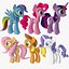 Meus personagens principais do Little Ponie