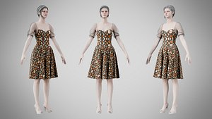 Abstract Pebble Repeat 3D model
