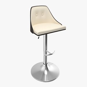 Nueva Wenge Wood Adjustable Bar stool