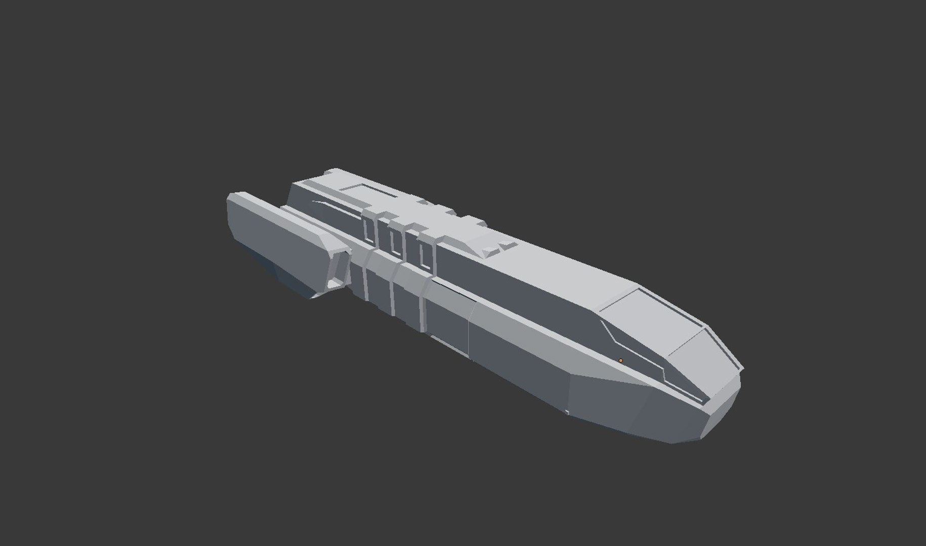 3d Model Sci-fi Space Freighter