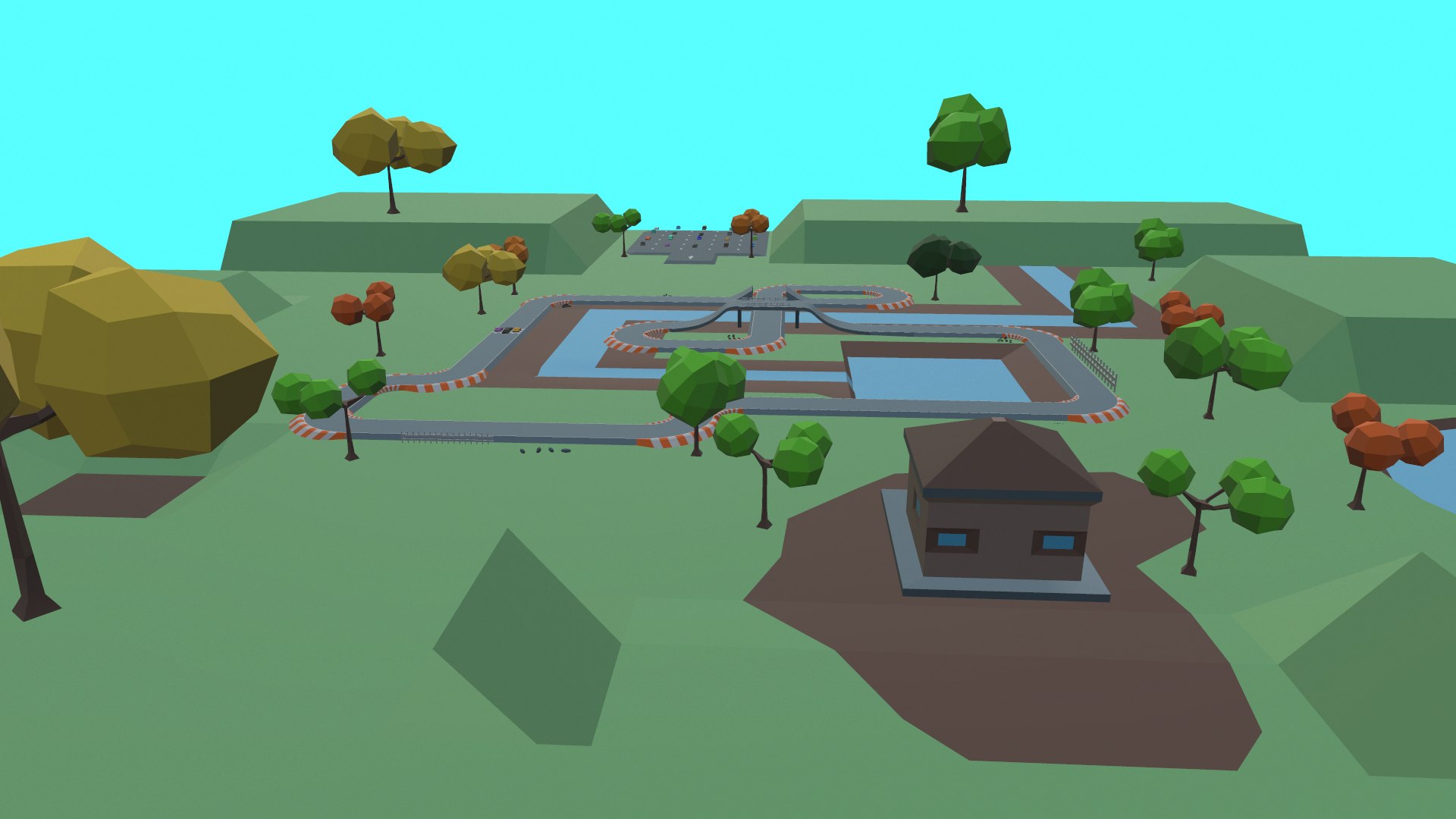 3D Model Race Track Low-poly - TurboSquid 1569420