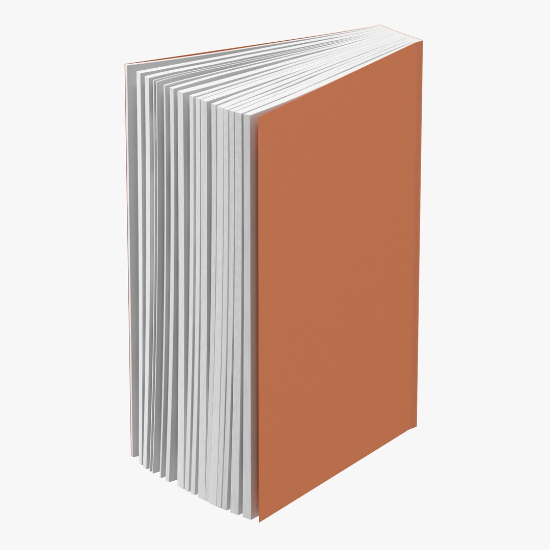 3d Model Generic Book 5 Poses
