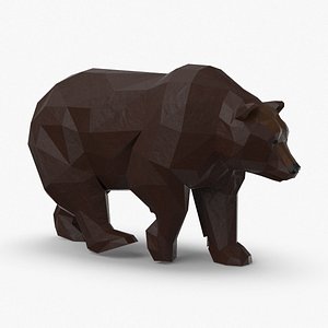 3D bear---walking