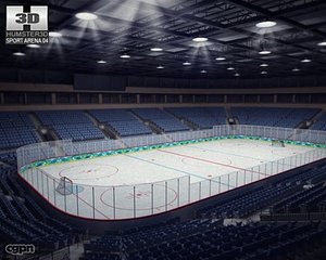 hockey arena 3d model