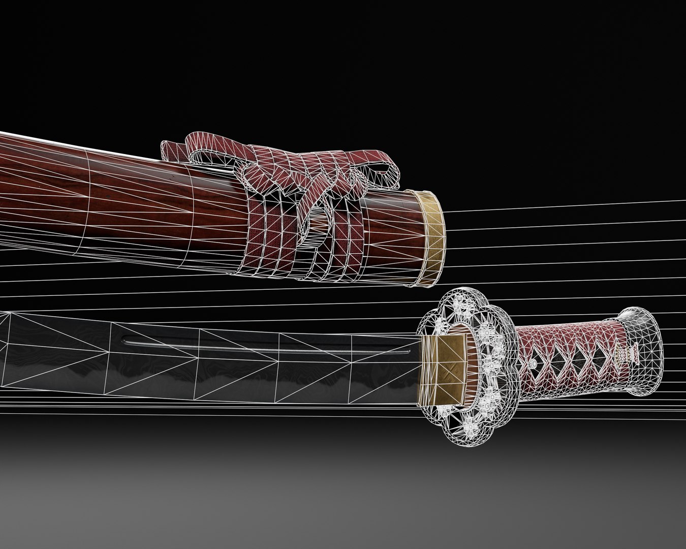 Japanese Tanto Model - TurboSquid 2414173