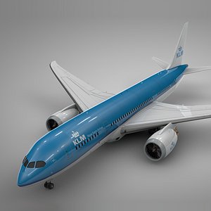 boeing 787 dreamliner klm 3D