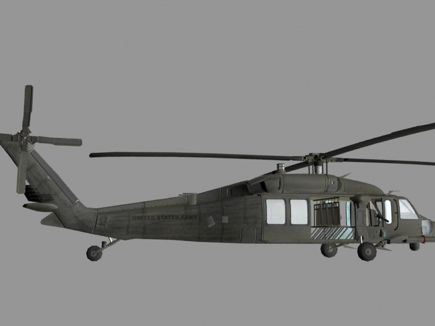Mh60k Nighthawk Transport 3d Model