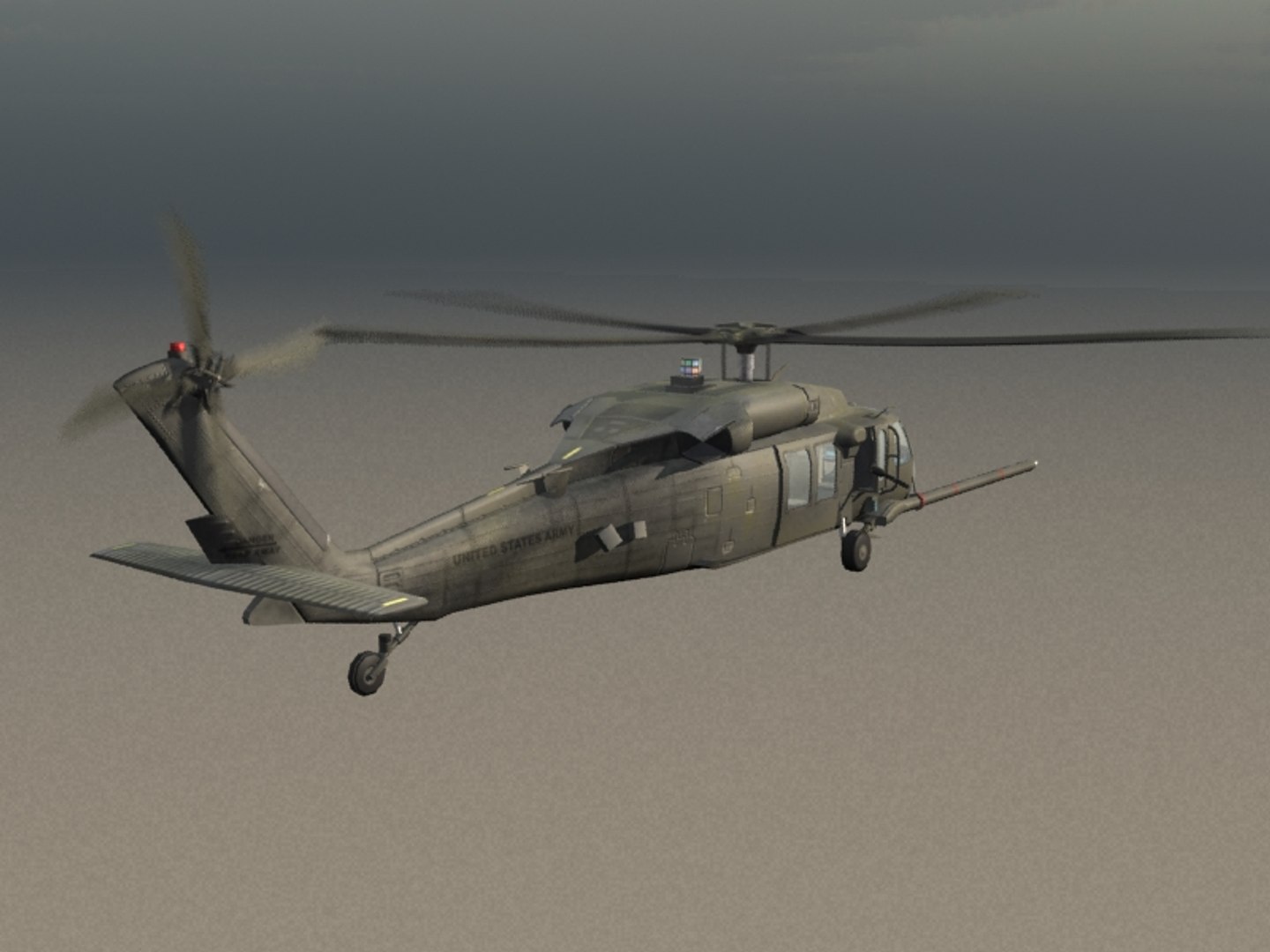 Mh-60k Nighthawk Transport 3d Model