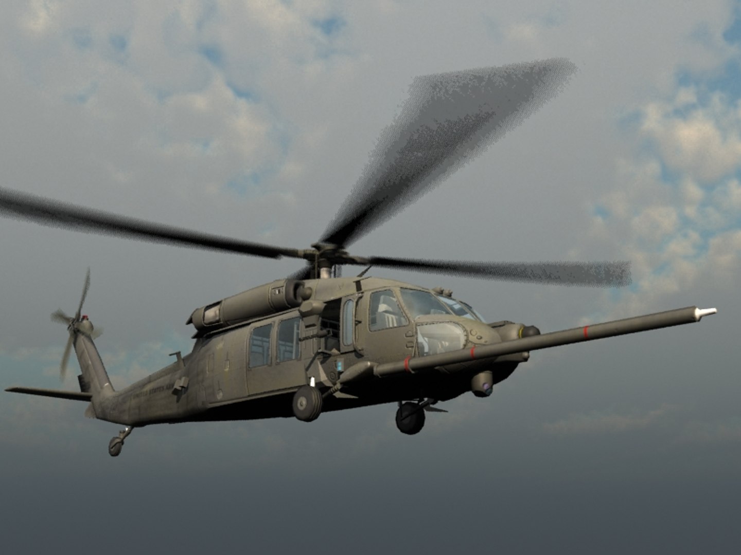 Mh-60k Nighthawk Transport 3d Model