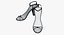 3D model heel shoes