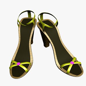 3D model heel shoes