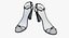 3D model heel shoes