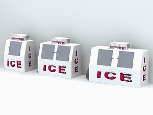 3d model outdoor ice merchandisers