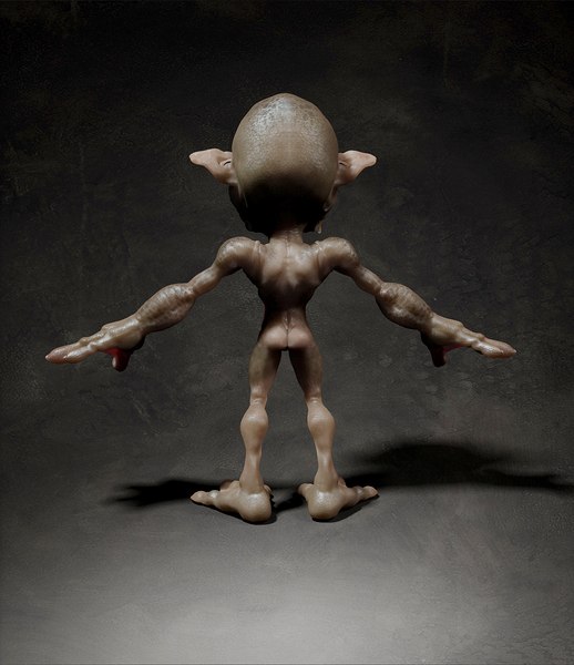 rendering rigging animation 3d model
