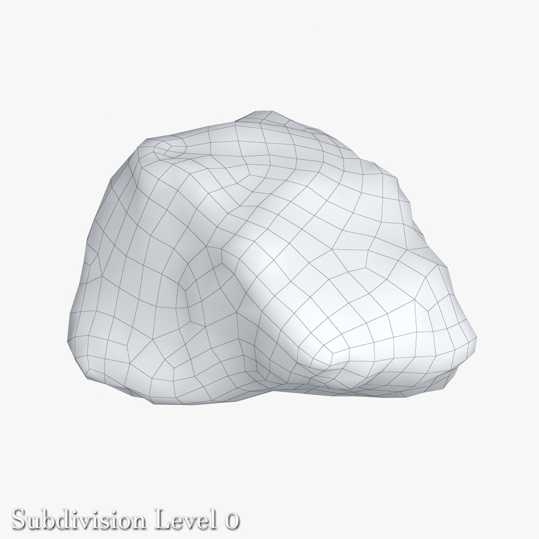 3d Model Small Stone 3