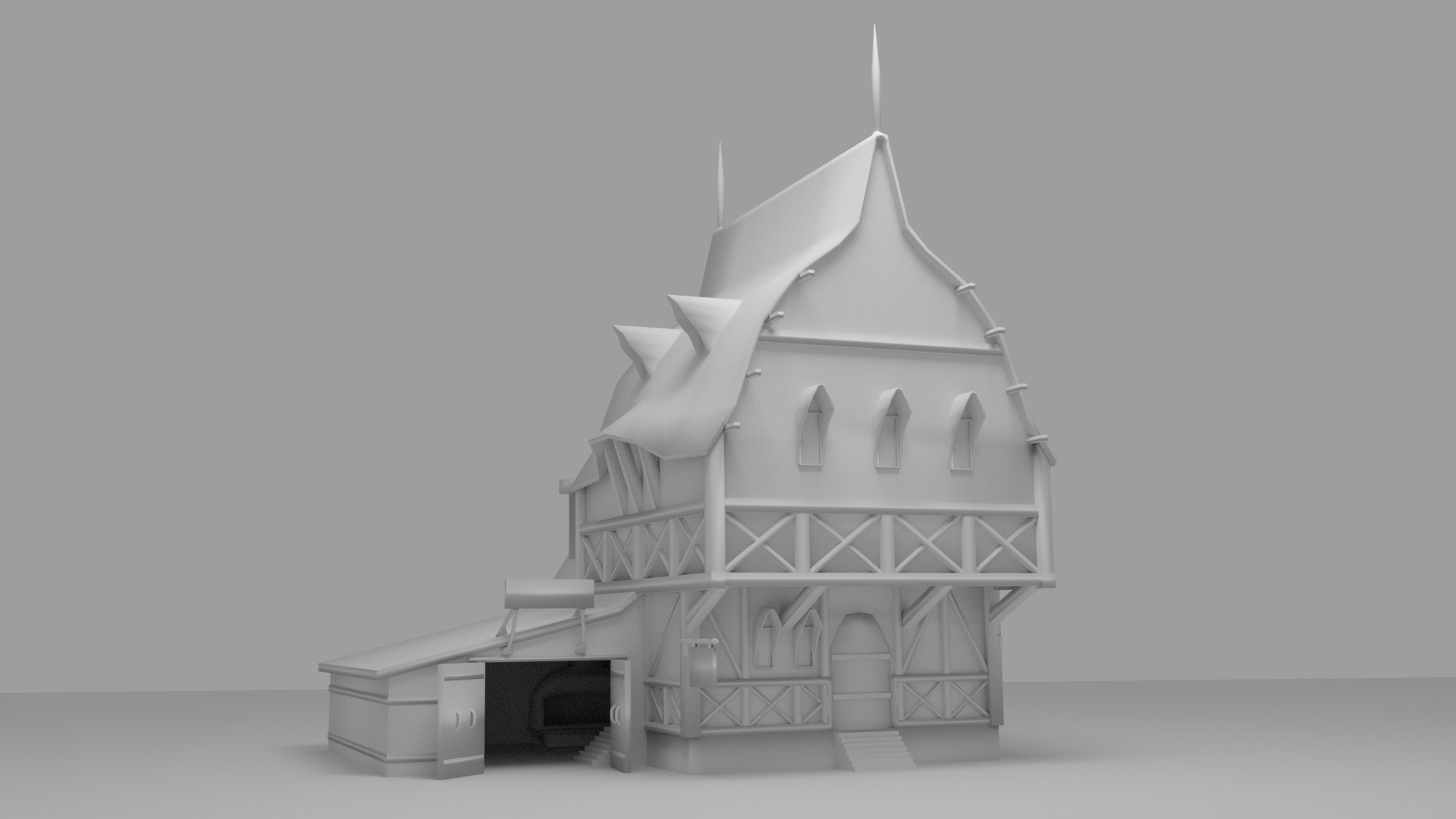 Medieval Bakery 3d 3ds