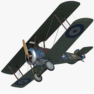 sopwith f 1 camel fighter 3d max