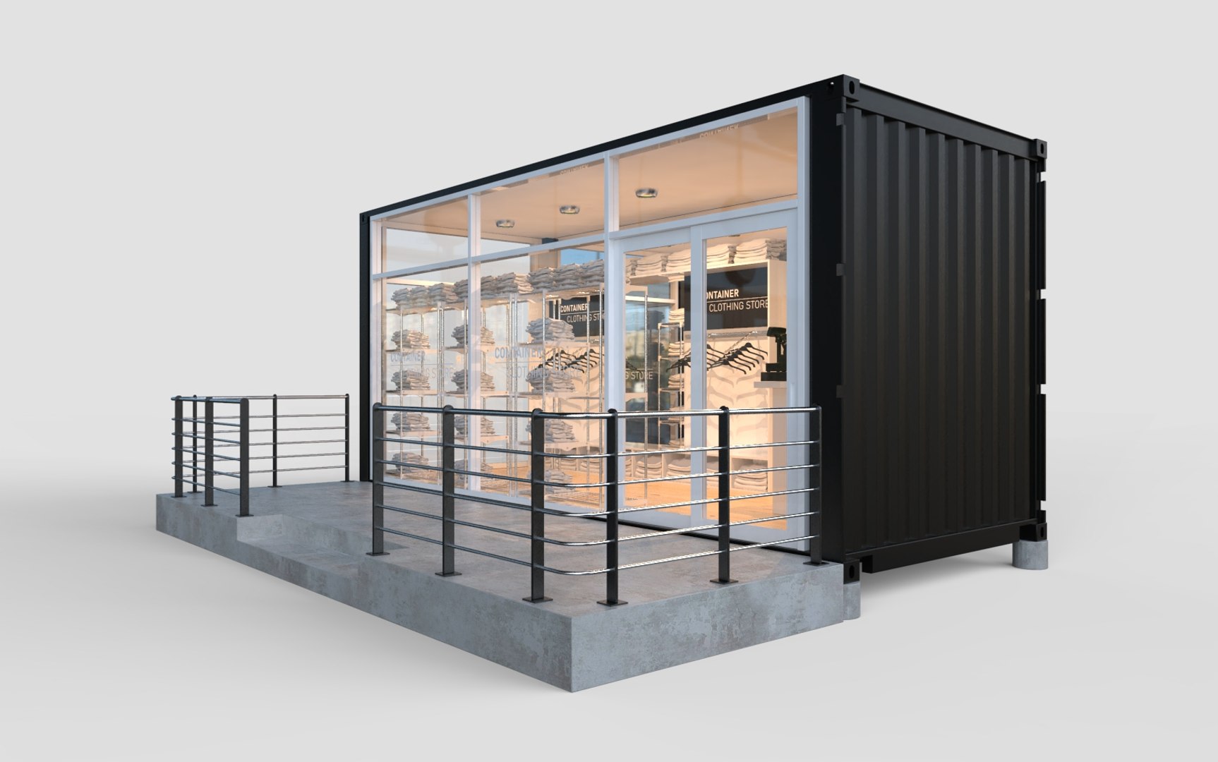 shipping container clothing store - Google Search