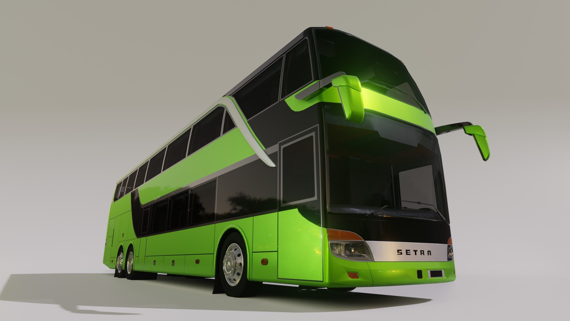 3D Bus Setra Topclass S 431 DT Model - TurboSquid 1821741