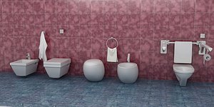 bathroom fixture 3d max