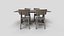 3D Dining set N26 model