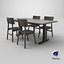3D Dining set N26 model