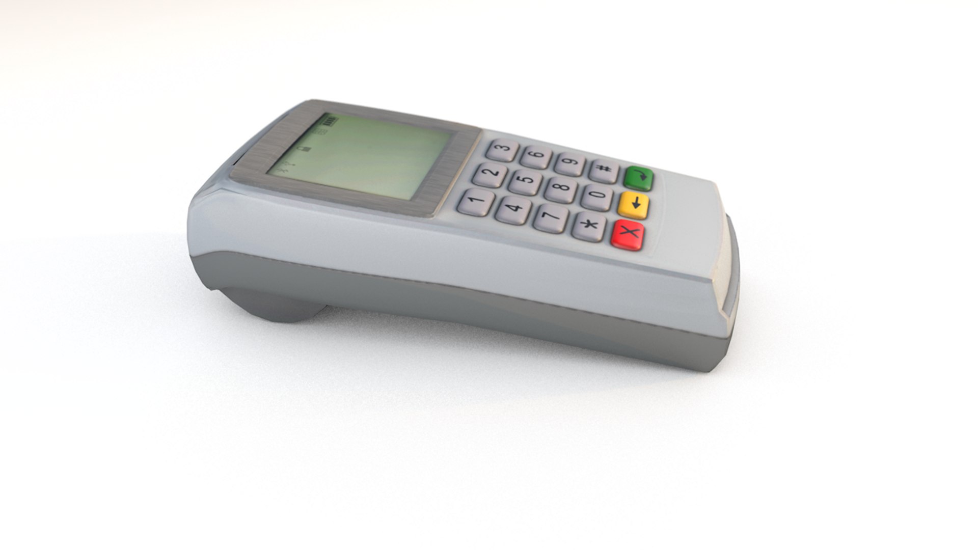 Credit card machine payment 3D model - TurboSquid 1359665