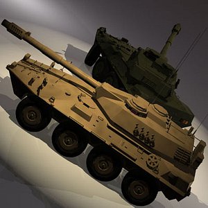 3d model centauro b1 tank destroyer