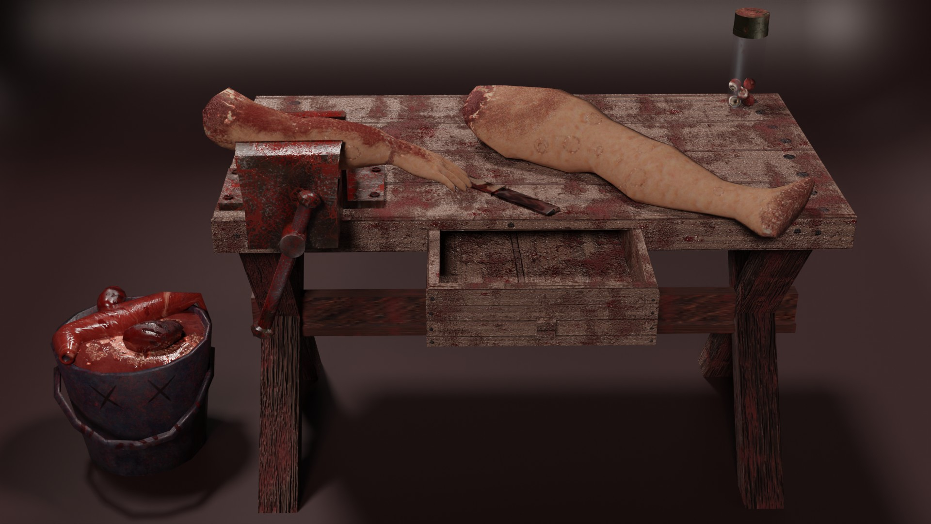 Butchery Vessel Grip Clamp Slaughter Table Blade  Harvester Pail 3D model https://p.turbosquid.com/ts-thumb/O3/ZSh4VB/Nf/wall/jpg/1692631383/1920x1080/turn_fit_q99/476fda1fd48b4303487d511bfe5166f9a674f896/wall-1.jpg