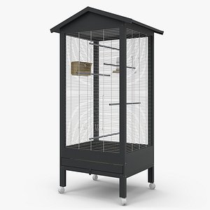 3D Freestanding Bird Cage