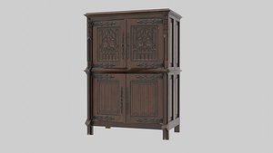 Gothic Cabinet 3D model