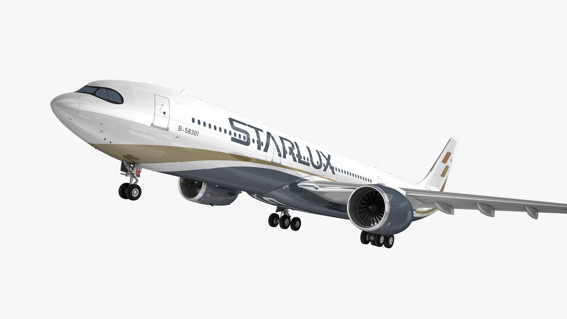 スターラックス航空 A330neo 1:200 飛行機模型 (B-58301) STARLUX A330