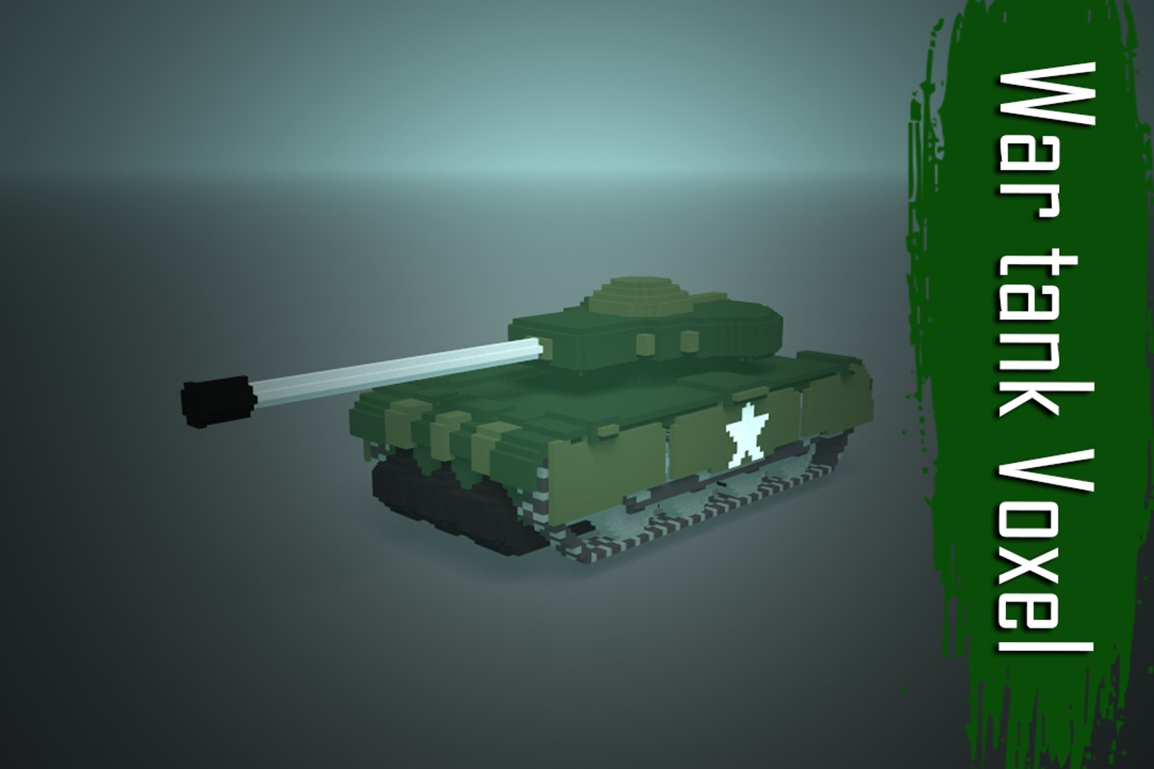 War Tank Voxel Low-poly 3D Model - TurboSquid 1262113