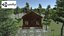 wood cabin house 3D model