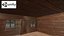 wood cabin house 3D model