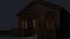 wood cabin house 3D model