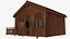 wood cabin house 3D model